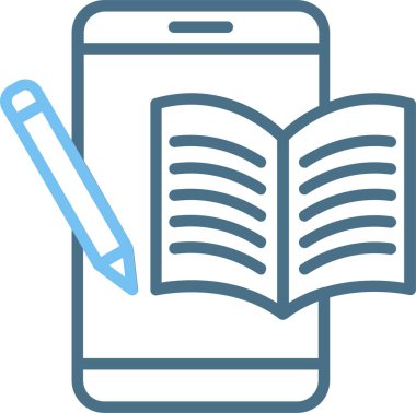 Ebook Satır İki Renk Simgesi