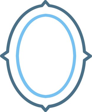 Çerçeve Çizgisi İki Renk Simgesi