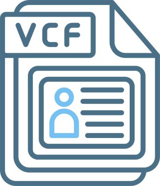 VCF Line Two Color Icon clipart