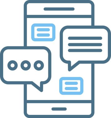 Sohbet Satırı İki Renk Simgesi