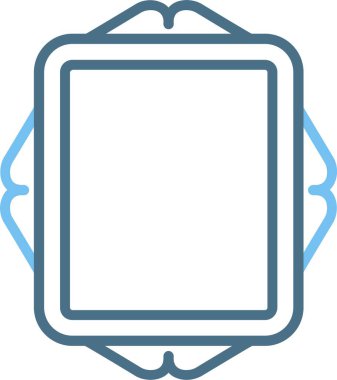 Çerçeve Çizgisi İki Renk Simgesi