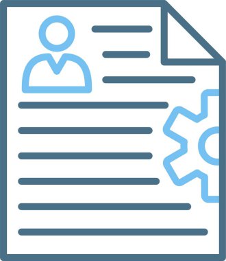 Portföy Satırı İki Renk Simgesi