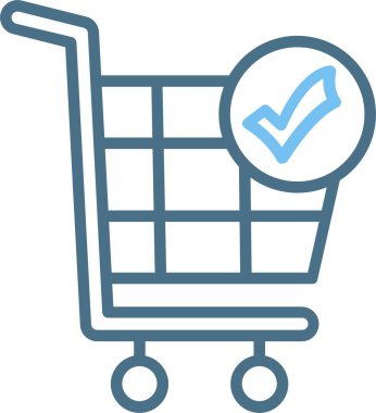 Alışveriş Arabası İkinci Renk Simgesi