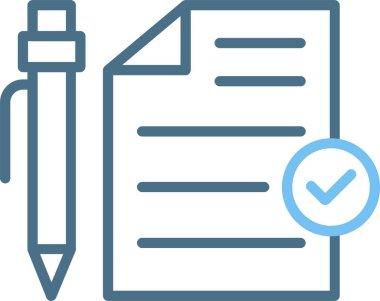 Test Satırı İki Renk Simgesi