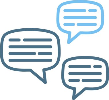 Sohbet Hattı İki Renk Simgesi