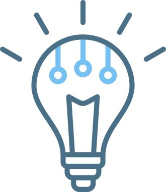 Ampul Hattı İki Renk Simgesi