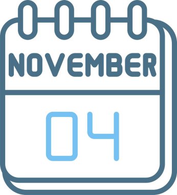 4 Kasım Satır İki Renk Simgesi