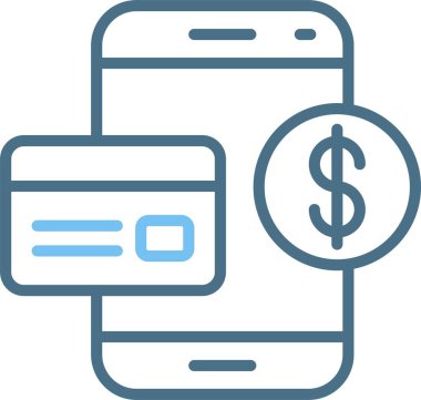 Ödeme Satırı İki Renk Simgesi