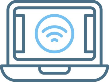 Wifi Satırı İki Renk Simgesi