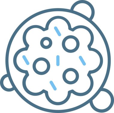 Kanser Hücre Satırı İki Renk Simgesi