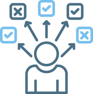 Seçim Satırı İki Renk Simgesi