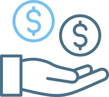 Maaş Satırı İki Renk Simgesi