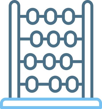 Abaküs Satırı İki Renk Simgesi