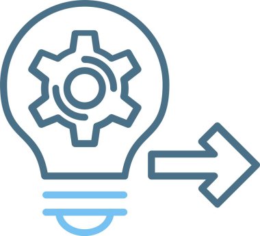 Yönlendirme Çizgisi İki Renk Simgesi