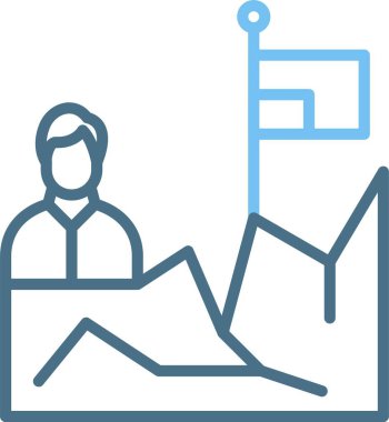 Dağcı Satırı İki Renk Simgesi