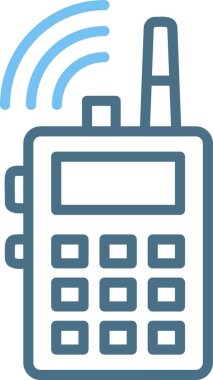 İletişim Satırı İki Renk Simgesi