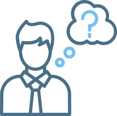 Fikir Satırı İki Renk Simgesi