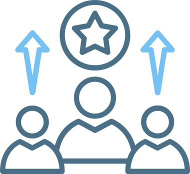 Liderlik Satırı İki Renk Simgesi