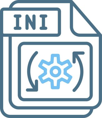 INI Satır İki Renk Simgesi