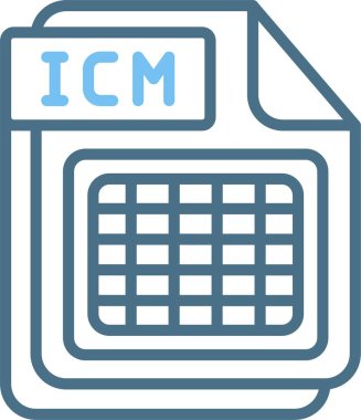 ICM Satırı İki Renk Simgesi