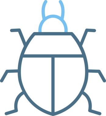 Böcek Çizgisi İki Renk Simgesi