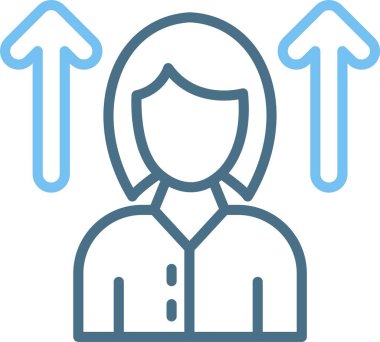 Evrim Çizgisi İki Renk Simgesi