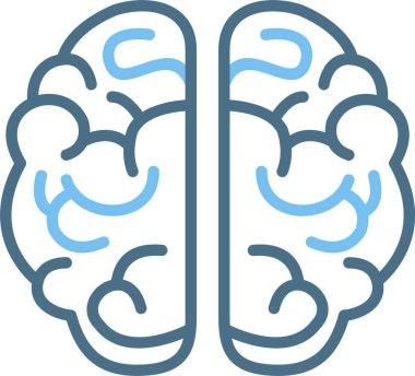 Zihin Çizgisi İki Renk Simgesi