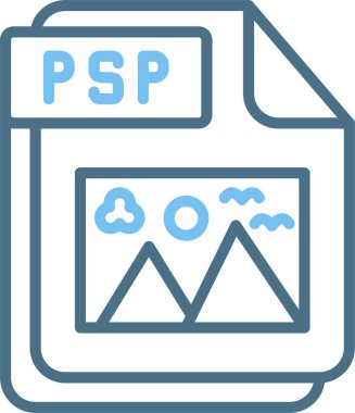 PSP Line Two Color Icon clipart