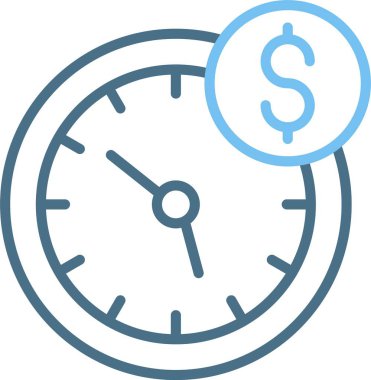 Zaman Çizgisi İki Renk Simgesi