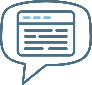 Web Satırı İki Renk Simgesi