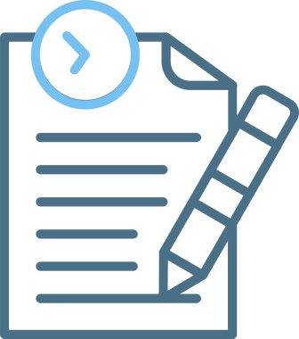 Bill Satır İki Renk Simgesi