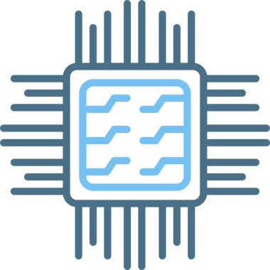 Çip Satırı İki Renk Simgesi