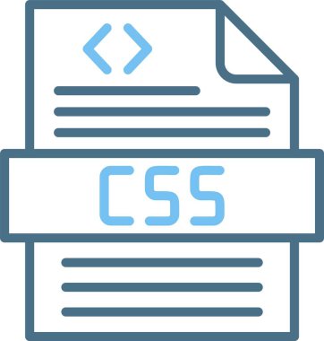 Css Satırı İki Renk Simgesi