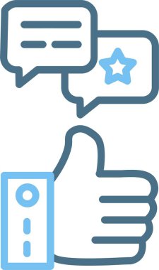 Geribildirim Satırı İki Renk Simgesi