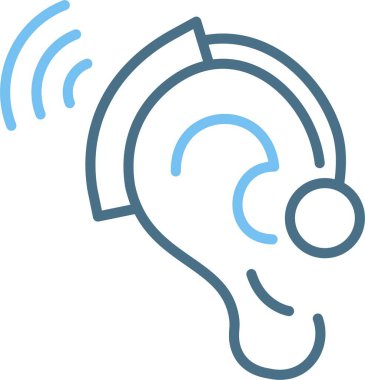 İşitme Satırı İki Renk Simgesi