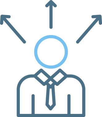 Erkek Satırı İki Renk Simgesi