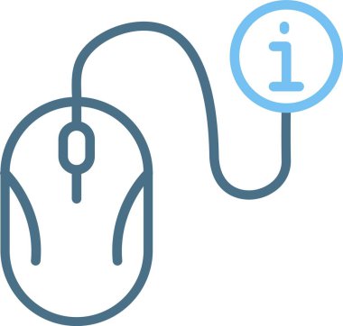 Fare Çizgisi İki Renk Simgesi