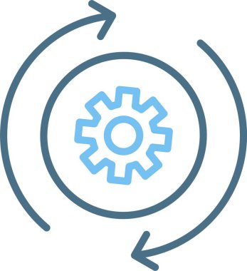 İşlem Satırı İki Renk Simgesi