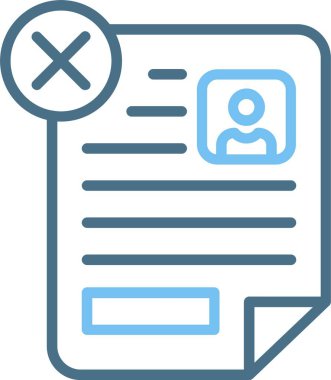 Reddedilmiş Satır İki Renk Simgesi