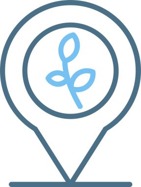 Yer Tutucu Satırı İki Renk Simgesi