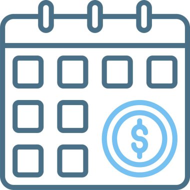 Zaman Çizelgesi İki Renk Simgesi