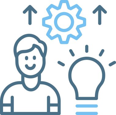 Yetenek Satırı İki Renk Simgesi