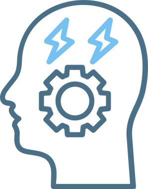 Stres Satırı İki Renk Simgesi