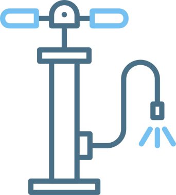 Hava Pompası Hattı İki Renk Simgesi