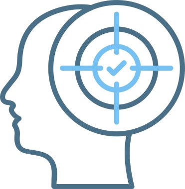 Konsantrasyon Satırı İki Renk Simgesi