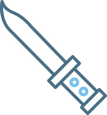 Bıçak Satırı İki Renk Simgesi