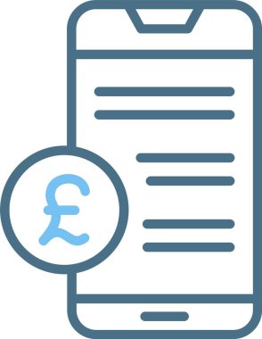 Glyph Alışveriş Hattı İki Renk Simgesi