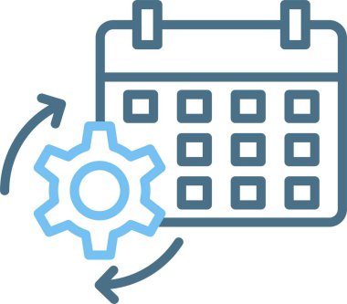 İşlem Satırı İki Renk Simgesi