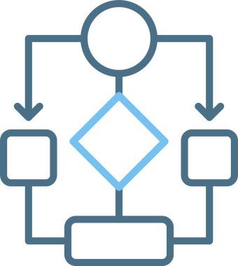 Veri akışı Satırı İki Renk Simgesi