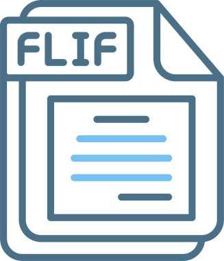 FLIF Satırı İki Renk Simgesi